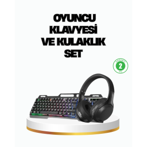Hn01 Kulaklık + Pg-8018 Oyuncu Klavyesi Set
