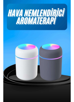 Humidifier Led Işıklı Mini Ortam Oda Kokusu Aromaterapi Buhardanlık