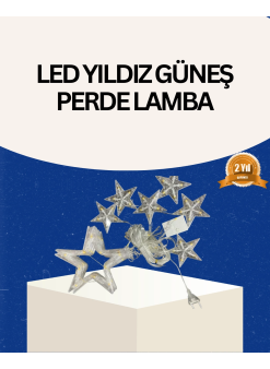 İç Mekan Uyumlu Yıldız Peri Led Perde 3x3 Metre