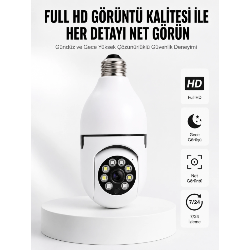 İki Yönlü Ses Destekli Full Hd Akıllı Kamera Yeni Nesil İki Yönlü Ses Destekli Full Hd Akıllı Kamera Yeni Nesil