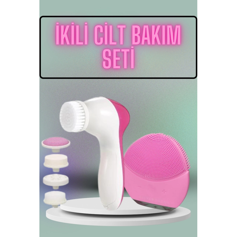 İkili Cilt Bakım Seti 5 Başlıklı Yüz Temizleme Ve Masaj Aleti Canlandırıcı Ve Onarıcı İkili Cilt Bakım Seti 5 Başlıklı Yüz Temizleme Ve Masaj Aleti Canlandırıcı Ve Onarıcı