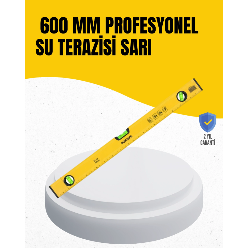 İnşaat Ve Ev Kullanımı İçin 600 Mm Su Terazisi İnşaat Ve Ev Kullanımı İçin 600 Mm Su Terazisi