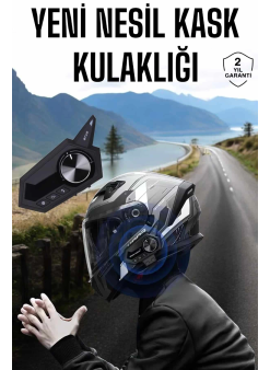 Intercom Kask Kulaklığı Anc Özelliği Yüksek Ses Kaliteli Bluetooth Kulaklık