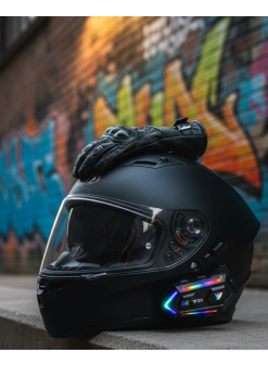 Intercom Mesafeli Ipx6 Suya Dayanıklı Kask Kulaklık Sistemi