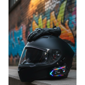 Intercom Mesafeli Ipx6 Suya Dayanıklı Kask Kulaklık Sistemi