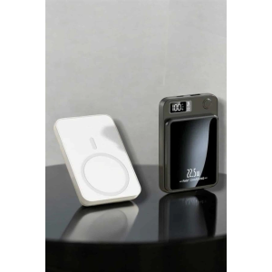 İos Uyumlu 22.5w Hızlı Şarj Magsafe Powerbank Dijital Göstergeli 10.000 Mah