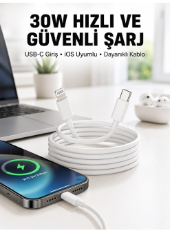 İos Uyumlu 8 X Xs Xr 11 12 13 14/pro Max Mini Plus Şarj Kablosu Yeni Nesil