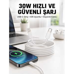 İos Uyumlu 8 X Xs Xr 11 12 13 14/pro Max Mini Plus Şarj Kablosu Yeni Nesil