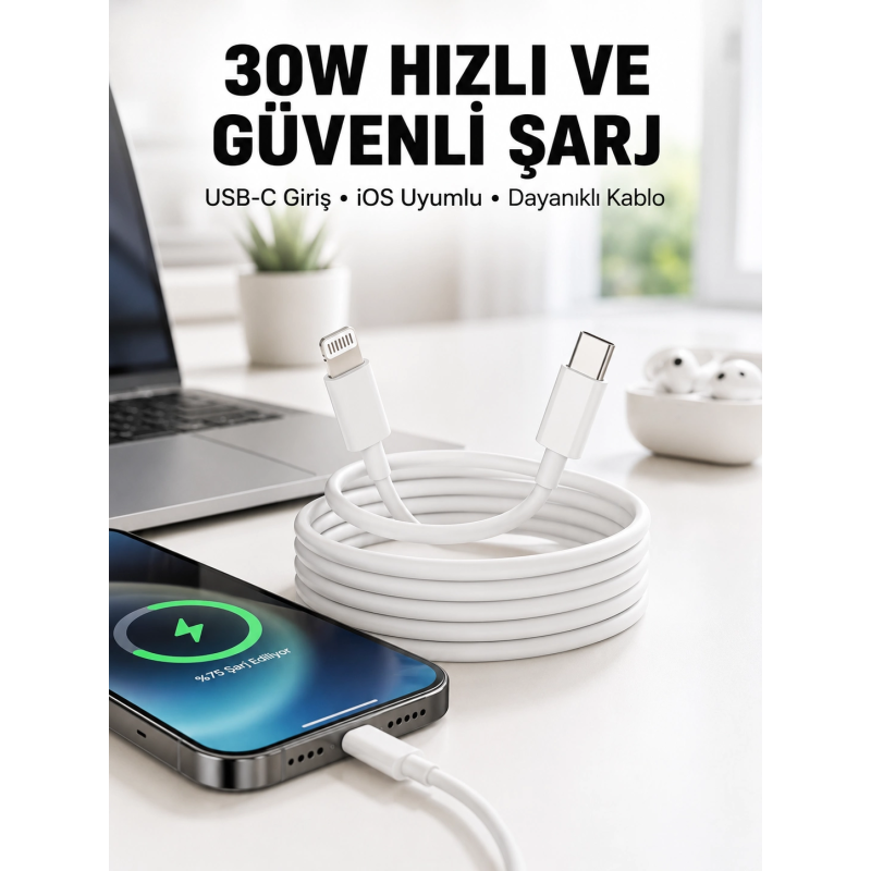 İos Uyumlu 8 X Xs Xr 11 12 13 14/pro Max Mini Plus Şarj Kablosu Yeni Nesil İos Uyumlu 8 X Xs Xr 11 12 13 14/pro Max Mini Plus Şarj Kablosu Yeni Nesil