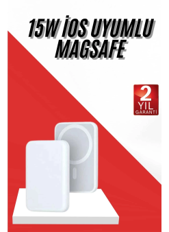 İos Uyumlu Magsafe Kablosuz 15w Şarj Powerbank Magesafe