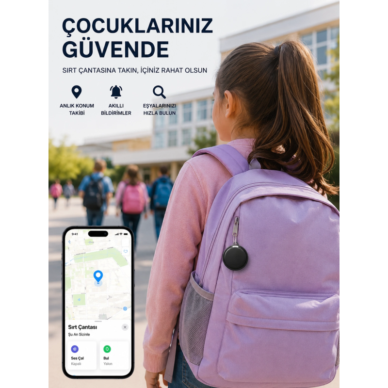 İos Ve Android Destekli Airtag Konum Takip Ve Eşya Bulucu İos Ve Android Destekli Airtag Konum Takip Ve Eşya Bulucu