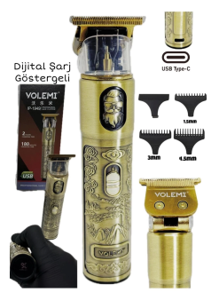 Ip-1949 Şarj Göstergeli Sakal Lazer Öncesi Vücut Ense Çizim Kişisel Bakım Aletleri Sıfıra Yakın Tıraş