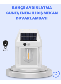 Ip65 Su Geçirmez Güneş Paneli Dış Mekan Lamba
