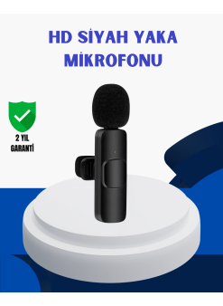 İphone İçin Çift Mikrofonlu Telsiz Yaka Mikrofonu 360 Derece Hd Ses