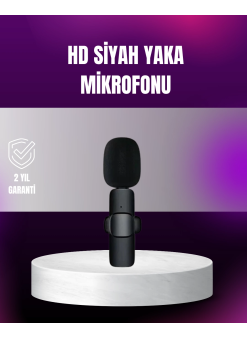 İphone Uyumlu Çift Mikrofonlu Kablosuz Yaka Seti Profesyonel Ses