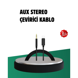 İphone Uyumlu Lightning 3.5mm Aux Adaptör Kablo Stereo Ses Aktarım