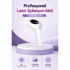 Ipl Lazer Epilasyon Aleti 5 Kademeli Güç Ayarlı