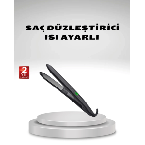 Isı Ayarlı Saç Düzleştirici Titanyum Seramik Plaka, Dijital Ekran