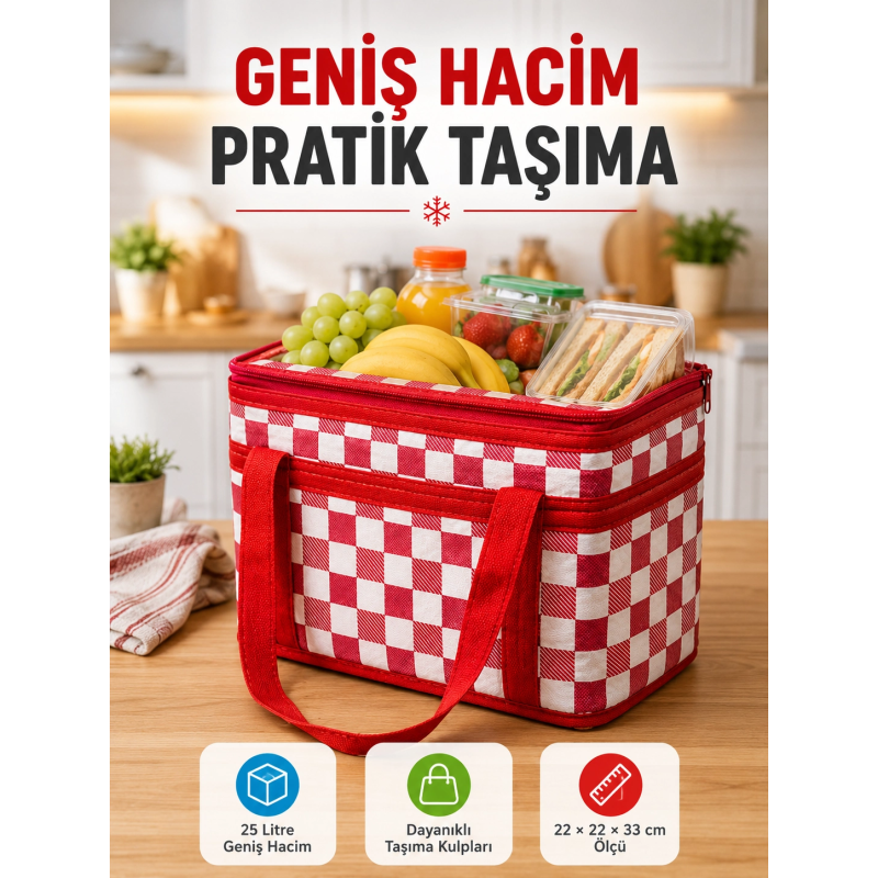 Isı Yalıtımlı Termos Piknik Çantası Geniş Hacimli Soğuk Ve Sıcak Taşıma Çantası Isı Yalıtımlı Termos Piknik Çantası Geniş Hacimli Soğuk Ve Sıcak Taşıma Çantası