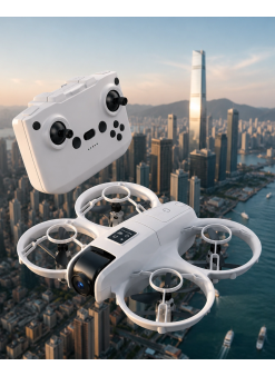 Işıklı Mini Drone Uzun Şarj Süreli Ve Yedek Pervane Setli