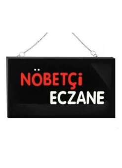 Işıklı Tak Çalıştır Hazır Tabela Nöbetçi Eczane