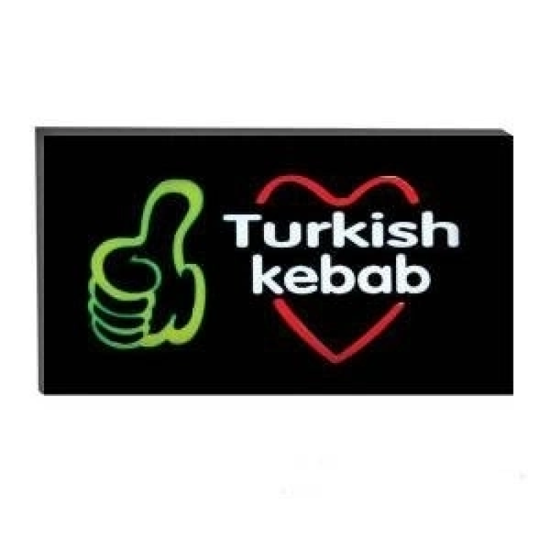 Işıklı Tak Çalıştır Hazır Tabela Turkish Kebap Işıklı Tak Çalıştır Hazır Tabela Turkish Kebap