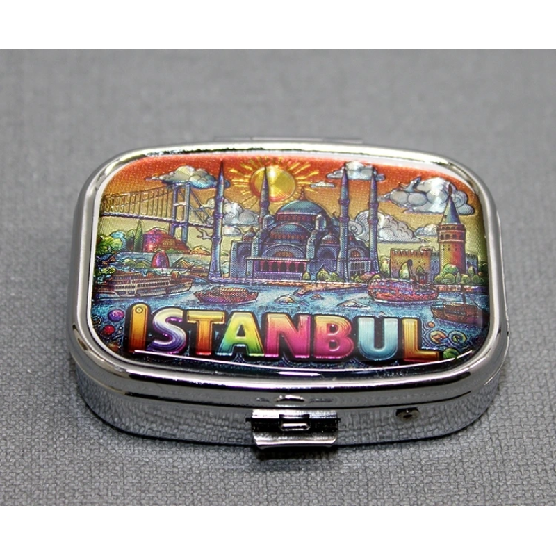 İstanbul Temalı İlaç Kutusu Anahtarlık Alk4371 İstanbul Temalı İlaç Kutusu Anahtarlık Alk4371