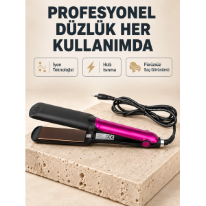 İyonik Saç Düzleştirici – 220°c Isıya Kadar Çıkan, Led Göstergeli Ve Eşit Isı Dağılımlı Plaka