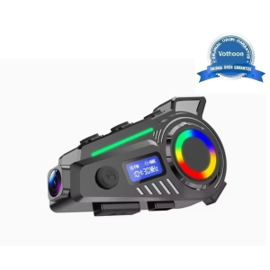 K19 Kameralı Motosiklet Kask Bluetooth Kulaklık Su Geçirmez Intercom Radyolu Hafıza Kartlı