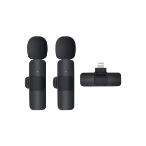 K9 Kablosuz Yaka Mikrofonu Lightning 2’li Mini Mikrofon Youtube Tik Tok 2 Adet
