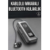 Kablolu Bluetooth Kulaklık Kulak İçi Stereo Mikrofonlu Dijital Göstergeli