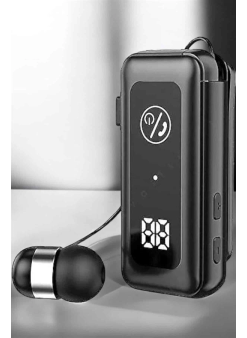 Kablolu Makaralı Bluetooth Kulaklık Uzun Pil Ömrü Dijital Göstergeli