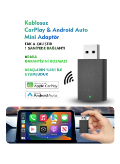 Kablosuz Android Auto/car Play Usb Dongle Cihazı
