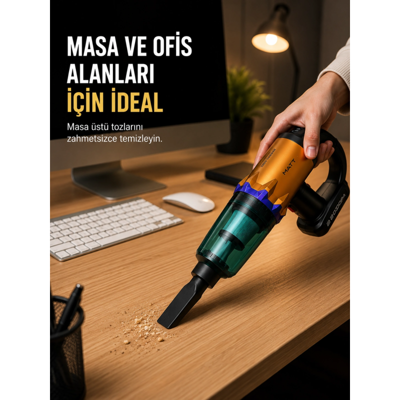 Kablosuz Araç Süpürgesi Yıkanabilir Filtreli Taşınabilir El Tipi Süpürge Kablosuz Araç Süpürgesi Yıkanabilir Filtreli Taşınabilir El Tipi Süpürge