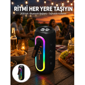 Kablosuz Bluetooth Hoparlör Taşınabilir Çoklu Bağlantılı Özelliği Yeni Nesil