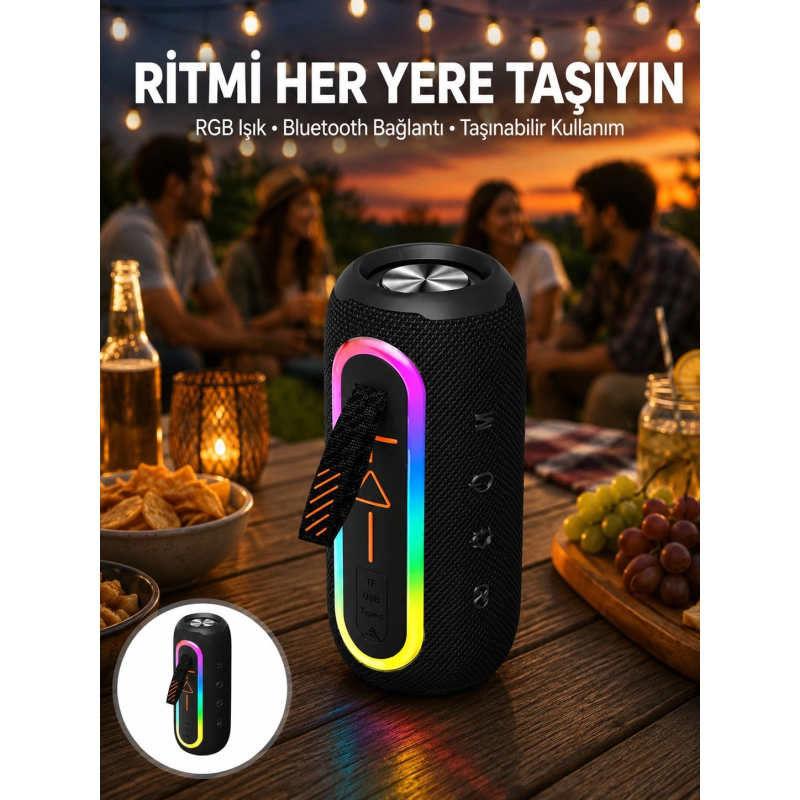 Kablosuz Bluetooth Hoparlör Taşınabilir Çoklu Bağlantılı Özelliği Yeni Nesil Kablosuz Bluetooth Hoparlör Taşınabilir Çoklu Bağlantılı Özelliği Yeni Nesil