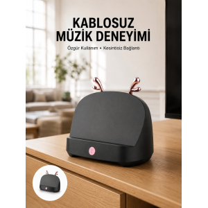 Kablosuz Bluetooth Hoparlör Telefon Koyma Özelliği Yüksek Ses Kaliteli