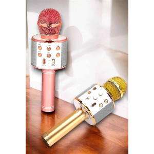 Kablosuz Bluetooth Karaoke Mikrofon Usb Ve Aux Girişli, Yüksek Ses Kalitesi
