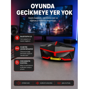 Kablosuz Bluetooth Kulaklık 5.0 Dokunmatik Kontrol Gürültü Engelleme