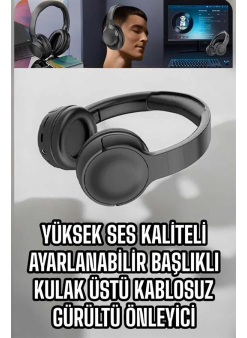 Kablosuz Bluetooth Kulaklık Anc/enc Destekli Kulak Üstü Yüksek Ses Kaliteli