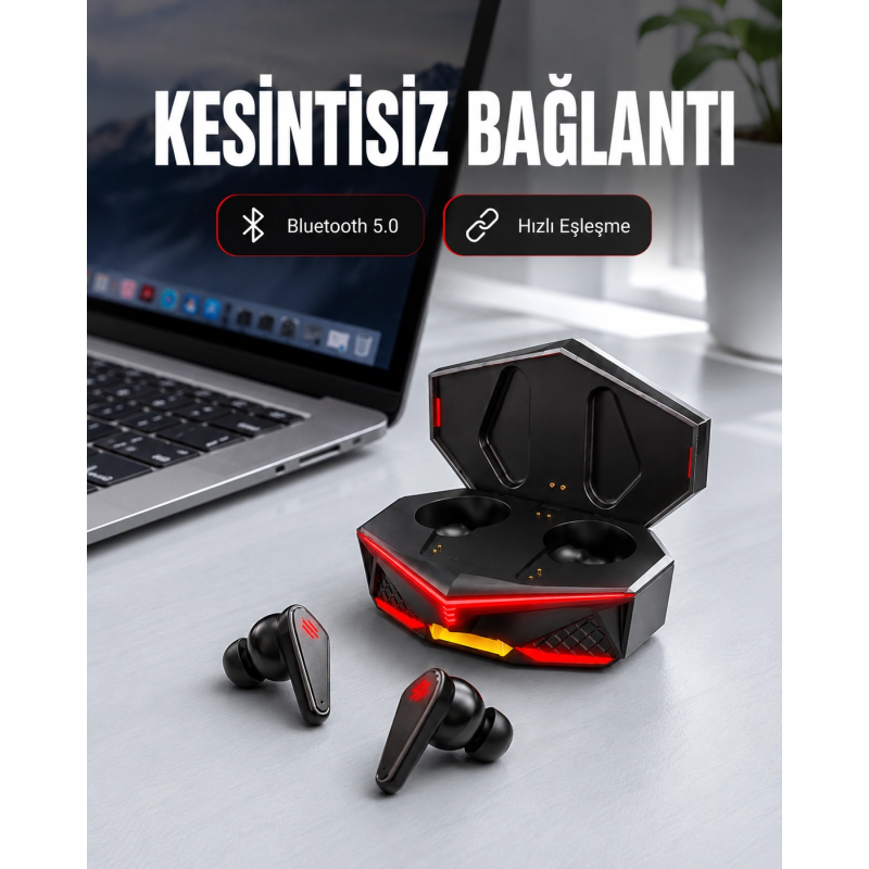 Kablosuz Bluetooth Kulaklık Led Işıklı Yeni Nesil Kablosuz Bluetooth Kulaklık Led Işıklı Yeni Nesil