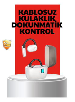 Kablosuz Bluetooth Kulaklık – Otomatik Eşleşme, Tek Tuş Kontrol, Stereo Ses