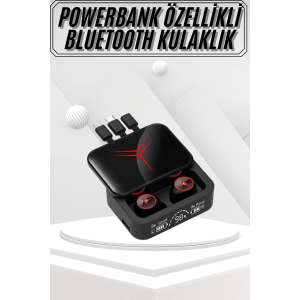 Kablosuz Bluetooth Kulaklık Powerbank Özellikli Göstergeli Hd Mikrofon