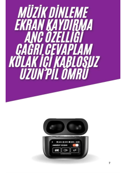 Kablosuz Bluetooth Kulaklık Pro Yeni Nesil Dokunmatik Kontrol