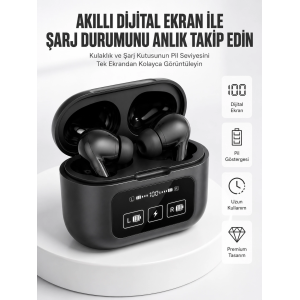 Kablosuz Bluetooth Kulaklık Pro Yeni Nesil Dokunmatik Kontrol
