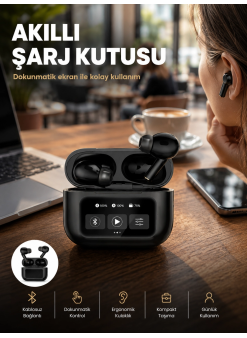 Kablosuz Bluetooth Kulaklık Pro Yeni Nesil Dokunmatik Kontrol Yeni Nesil