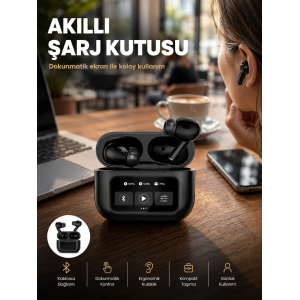 Kablosuz Bluetooth Kulaklık Pro Yeni Nesil Dokunmatik Kontrol Yeni Nesil