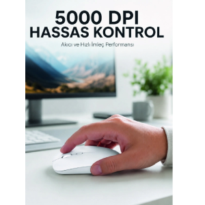 Kablosuz Bluetooth  Mouse Sessiz Tıklama Ergonomik Wireless Fare
