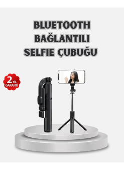 Kablosuz Bluetooth Selfie Çubuğu – 360° Dönebilir Başlık, Taşınabilir Ve Şık Tasarım