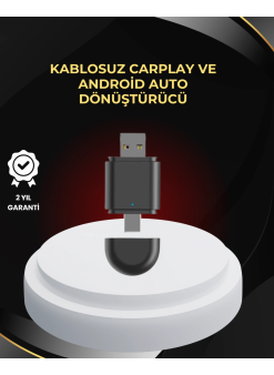 Kablosuz Carplay Ve Android Auto Dönüştürücü – Usb-a & Type-c Girişli Akıllı Adaptör